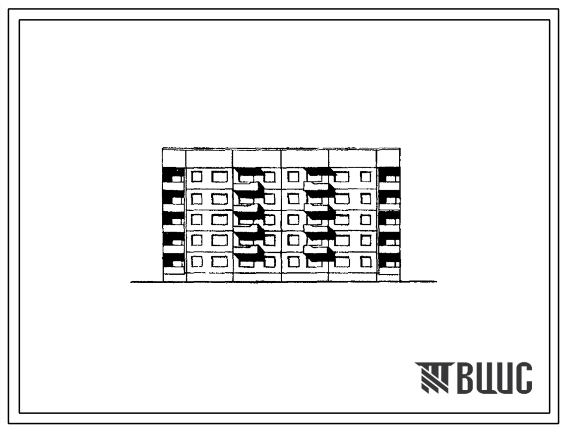 Типовой проект 135-0145/1 Пятиэтажная блок-секция рядовая на 30 квартир (однокомнатных 1А-2, двухкомнатных 2Б-28). Для строительства в 1В климатическом подрайоне, 2 и 3 климатическом районах