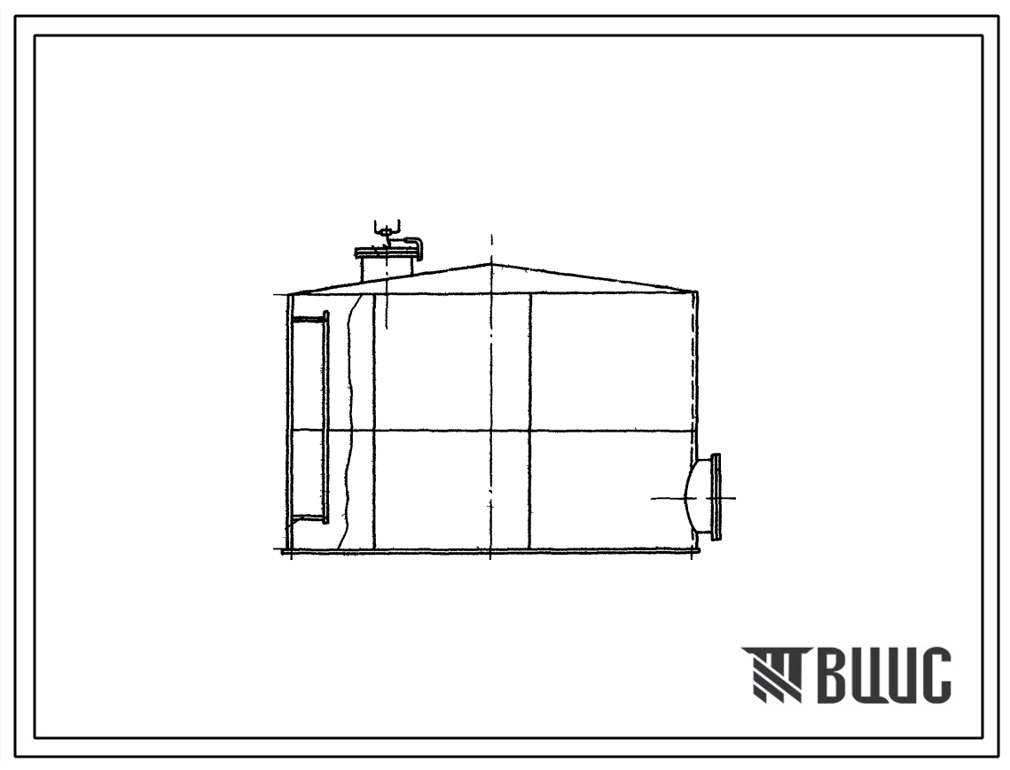 Типовой проект 705-4-24 Стальной вертикальный надземный цилиндрический резервуар для неагрессивных химпродуктов емкостью 50м3.