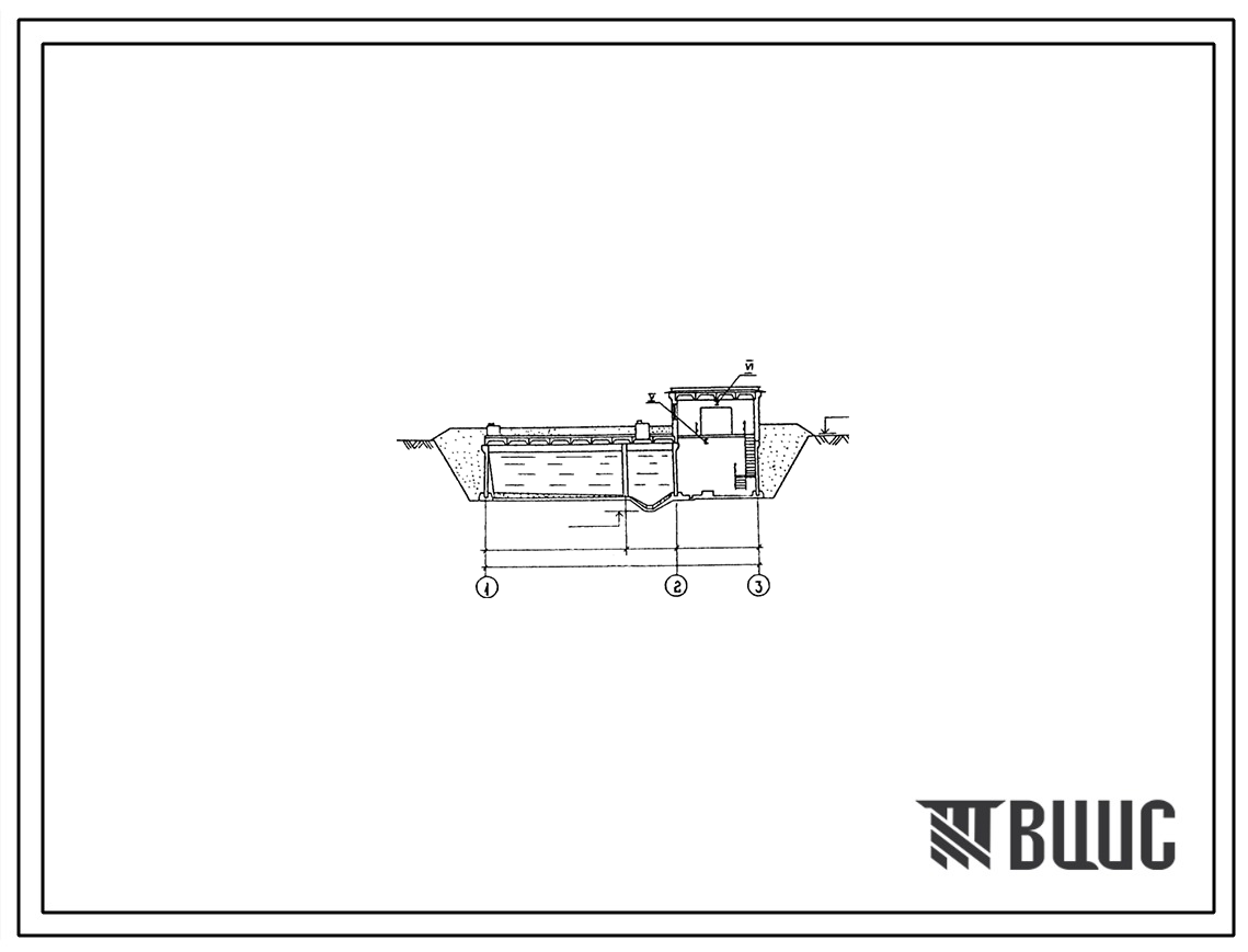 Типовой проект 901-3-211.85 Сооружения обработки промывной воды от контактных осветлителей для станции очистки воды поверхностных источников с содержанием взвешенных веществ до 150 мг/л производительностью 20,0 тыс. м3/сут