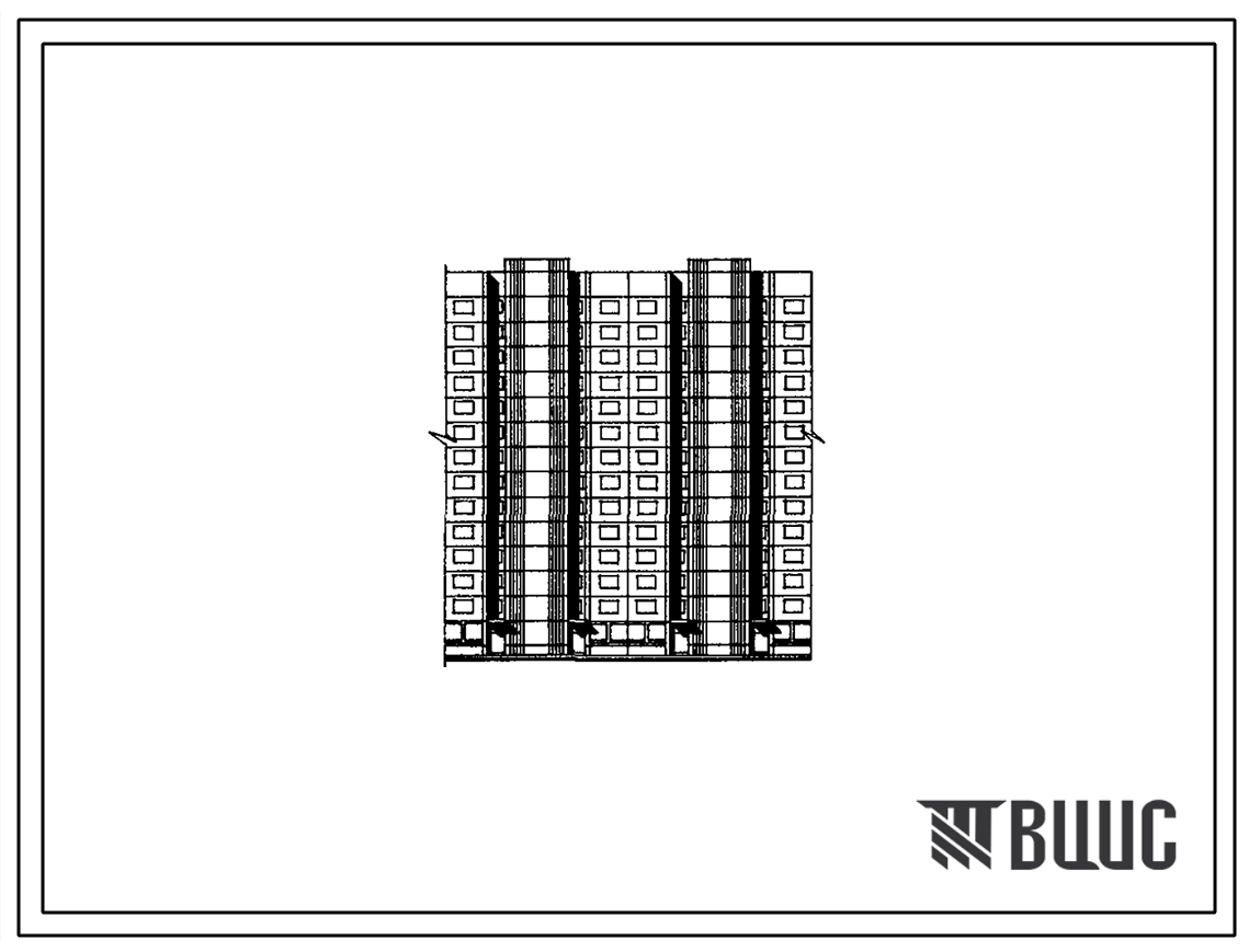 Типовой проект 83-305/28-503 14-ти этажный панельный шумозащитный с первым нежилым эатожом жилой дом, корпус №503, в микрорайоне 2, фили-кунцево