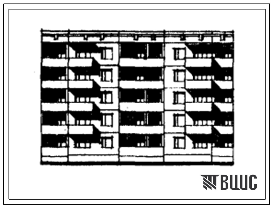 Типовой проект 75-021/1 Блок-секция 5-этажная 30-квартирная рядовая с углом поворота 148 градусов. 1Б-2Б-2Б и 1Б-2Б-2Б