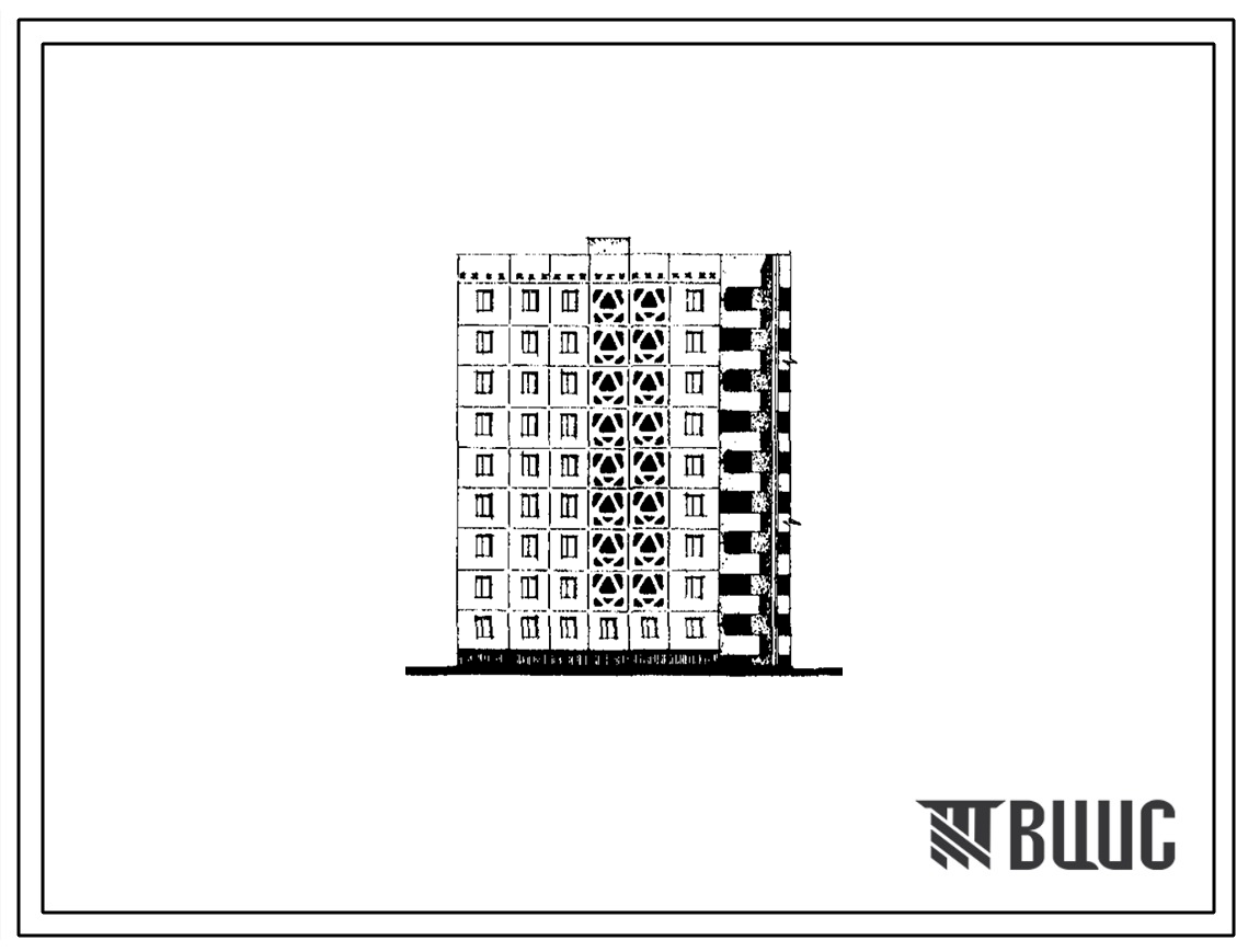 Типовой проект 148-011сп Блок-секция девятиэтажная 18-квартирная поворотная прямая правая (трехкомнатных 3Б — 9, пятикомнатных 5Б — 9). Для строительства в IVГ климатическом подрайоне (г.Ташкент) сейсмичностью 9 баллов на грунтах II типа просадочности.