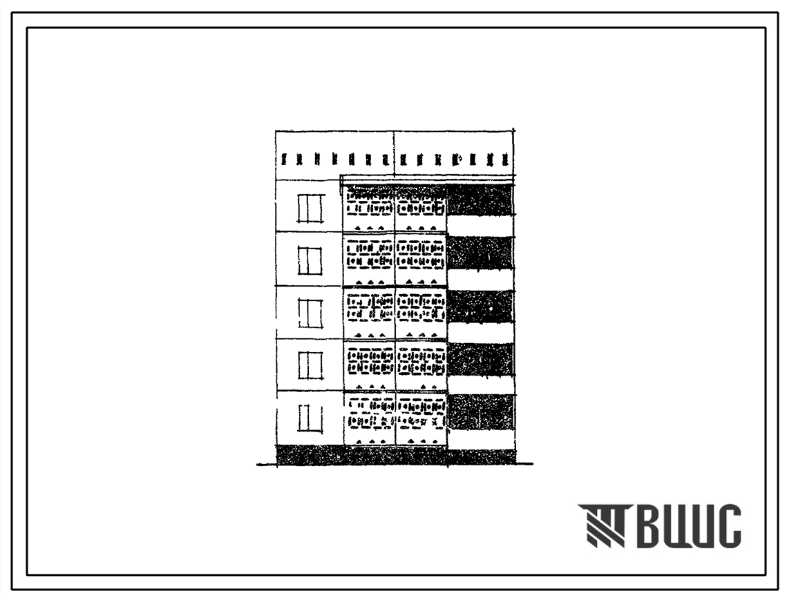 Типовой проект 148-024сп Пятиэтажная блок-секция рядовая на 10 квартир (двухкомнатных 2Б-5, трехкомнатных 3Б-5). Для строительства в 4Г климатическом подрайоне г.Самарканда сейсмичностью 7 баллов на грунтах 2 типа просадочности