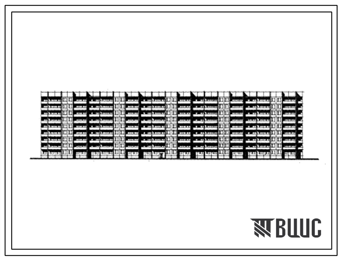 Типовой проект 111-91-18 Девятиэтажный пятисекционный жилой дом на 179 квартир (двухкомнатных 2Б-89, трехкомнатных 3А-89, четырехкомнатных 4Б-1). Для строительства во 2Б, 2В, 2Г, 3А, 3Б, 3В  климатических подрайонах.