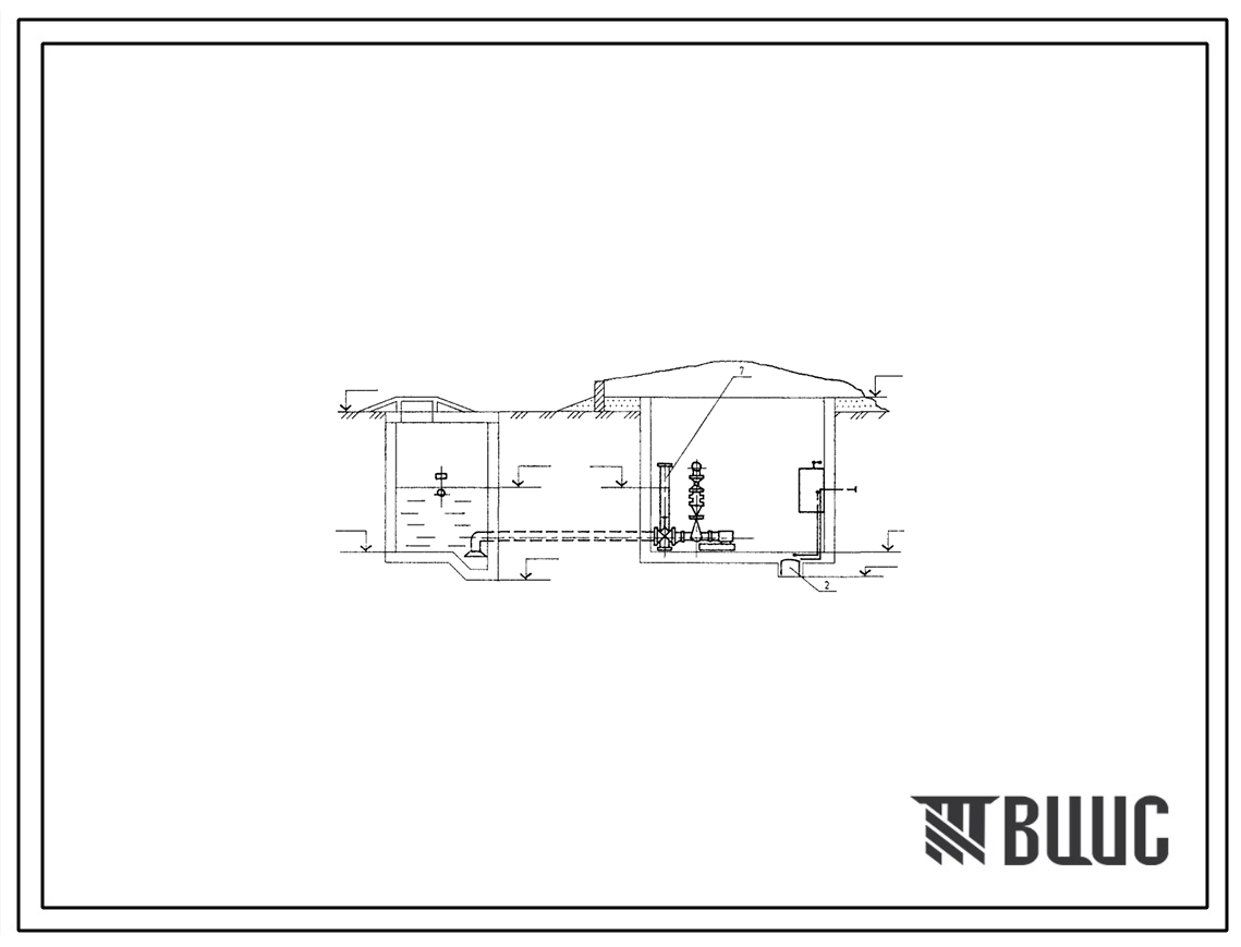 Типовой проект 901-2-199.93 Насосная станция оборотного водоснабжения производительностью 50 м3/ч