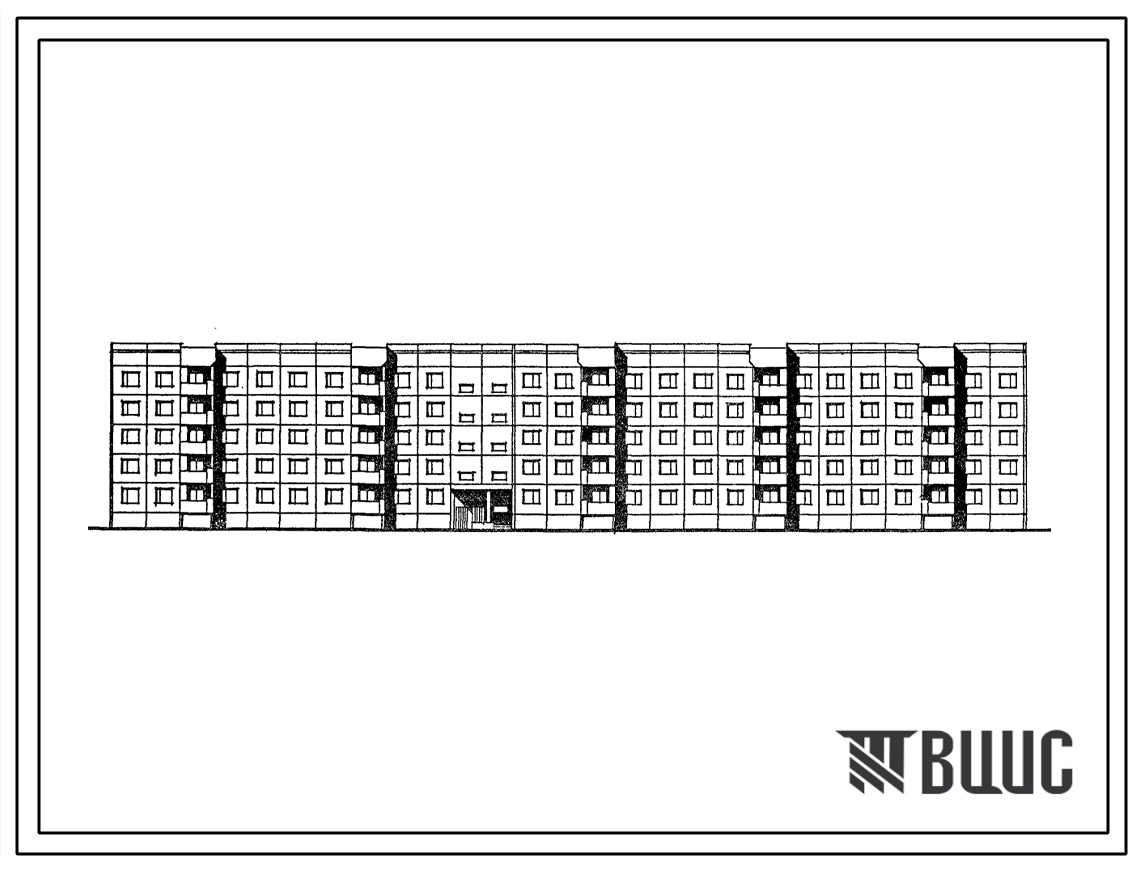 Типовой проект 161-112-65.13.88 5-этажное общежитие на 450 человек для рабочих и служащих (для строительства в г. Воркуте)