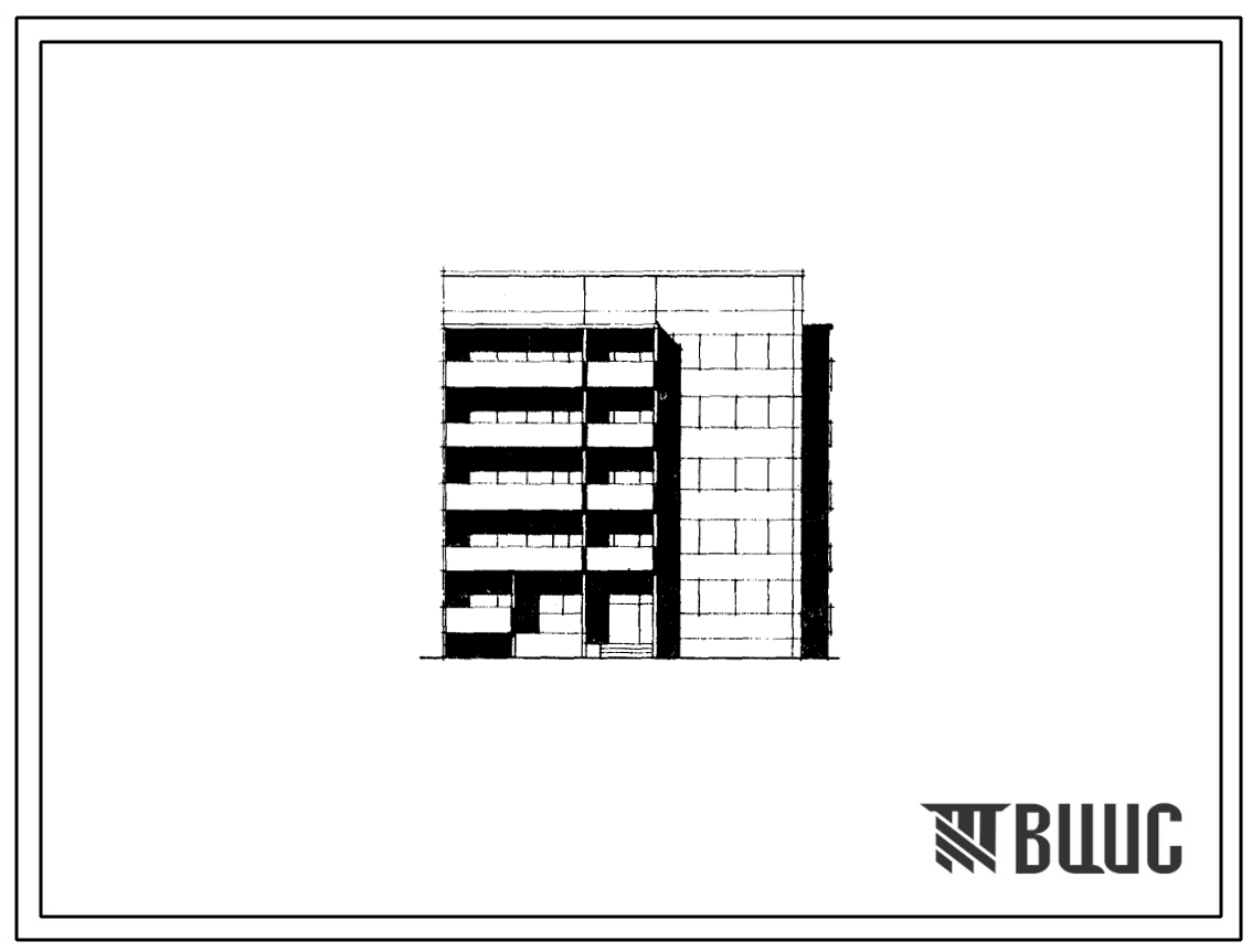 Типовой проект 104-048/1 Пятиэтажная блок-секция рядовая на 20 квартир (однокомнатных 1А-1, двухкомнатных 2А-9, трехкомнатных 3Б-10). Для строительства во 2Б и 2В климатических подрайонах Латвийской ССР