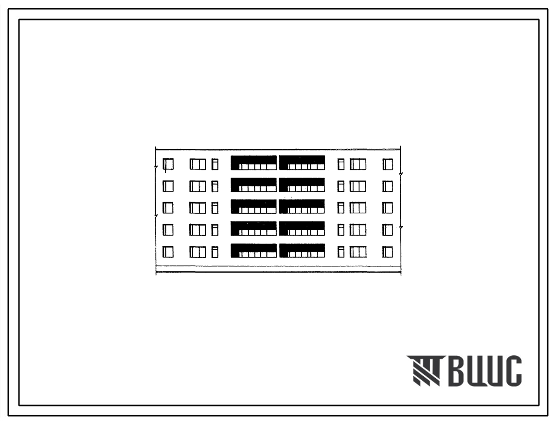 Типовой проект 85-07 5-этажная 20-квартирная рядовая блок-секция со стенами из кирпича. Для строительства в 1В, 2Б, 2В, 2Г климатических подрайонах.