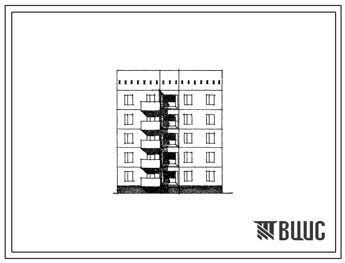 Типовой проект 148-025сп Пятиэтажная блок-секция рядовая на 10 квартир (трехкомнатных 3Б-5, четырехкомнатных 3Б-5). Для строительства в 4Г климатическом подрайоне г.Самарканда сейсмичностью 7 баллов на грунтах 2 типа просадочности