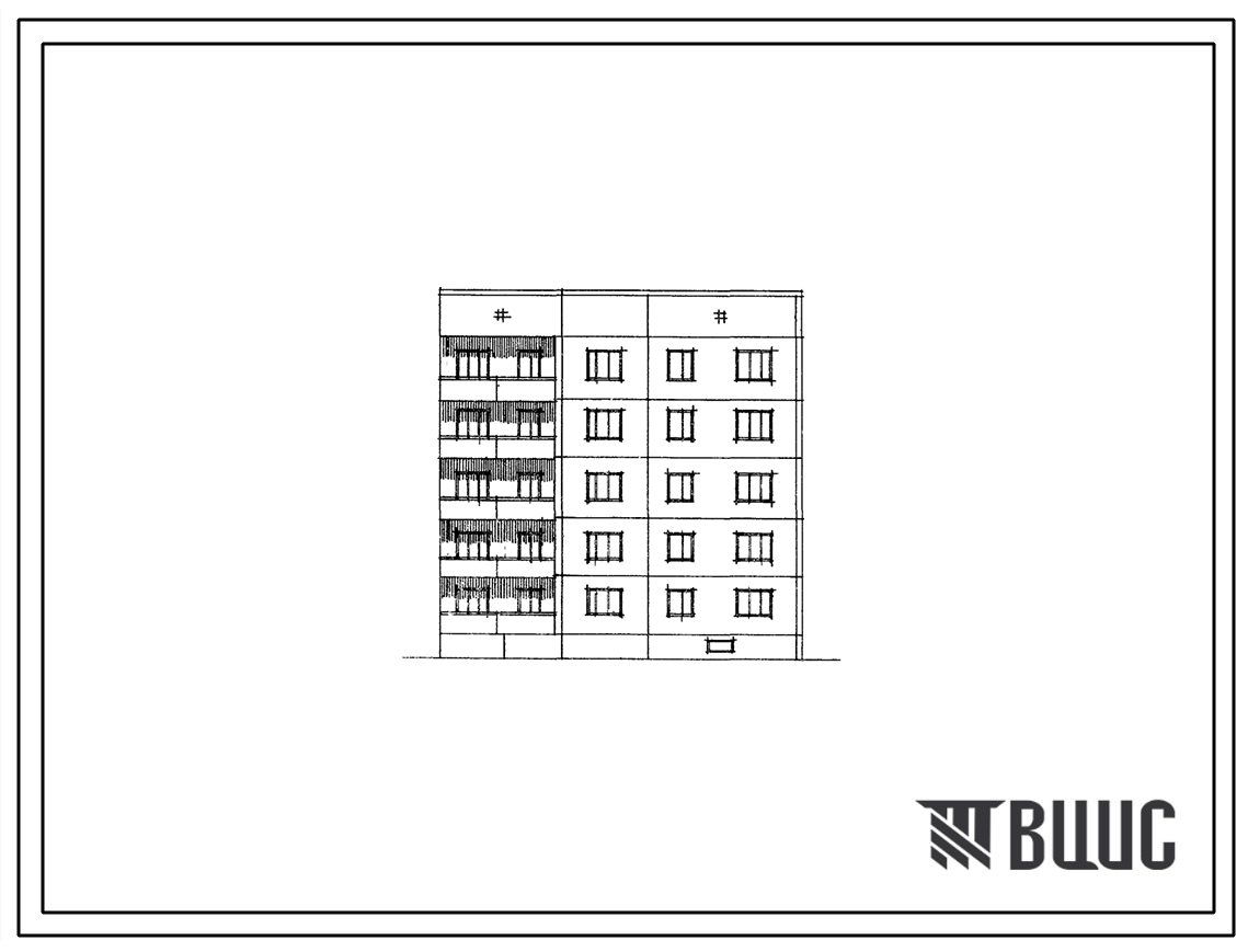 Типовой проект 108-016 Пятиэтажная крупнопанельная блок-секция на 15 квартир (однокомнатных 1Б-5, двухкомнатных 2Б-5, четырехкомнатных 4Б-5). Для строительства в 1В, 2А, 2Б, 2В, 2Г и 3А климатических подрайонах.