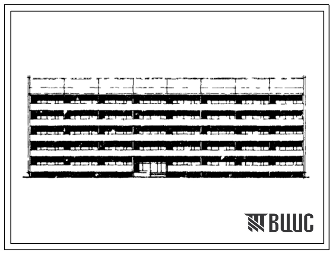 Типовой проект 151-104-49/1 Пятиэтажный односекционный до для малосемейных на 74 квартиры (однокомнатных 1Б-74). Для строительства во 2Б и 2В климатических подрайонах Латвийской ССР