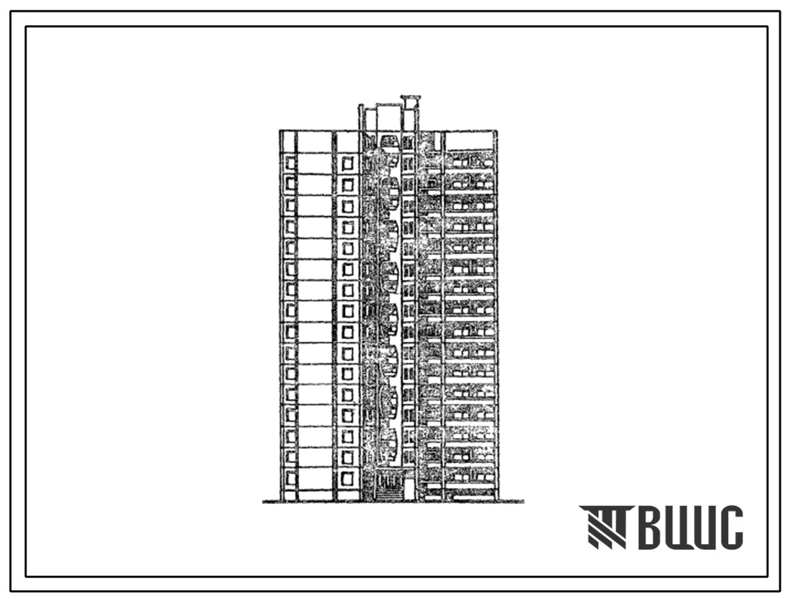 Типовой проект 121-176-3.84 16-этажный крупнопанельный жилой дом на 79 квартир для строительства в г. Киеве.