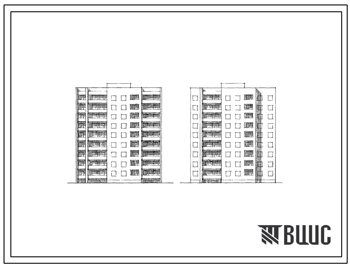 Типовой проект 85-013/1.2 Блок-секция 9-этажная 36-квартирная 1Б-2Б-3Б-4Б