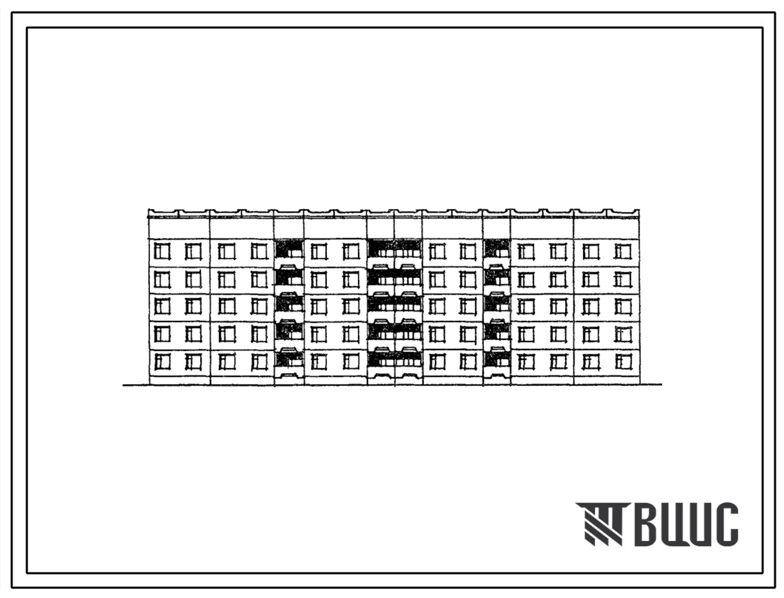 Типовой проект 135-0159/1.2 5-этажная блок-секция общежития для рабочих и служащих на 203 места с ячейками на 3-4 человека для общежитий на 407 и 422 человека