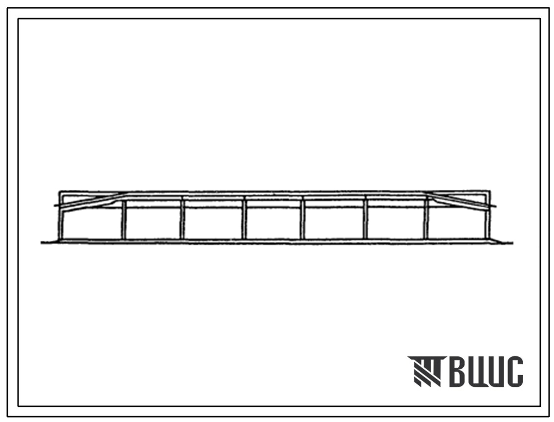 Типовой проект 804-2-63.13.88 Трехстенный навес на 60 верблюдоматок (неполный каркас железобетонный). Для строительства в Западных районах Казахской ССР.