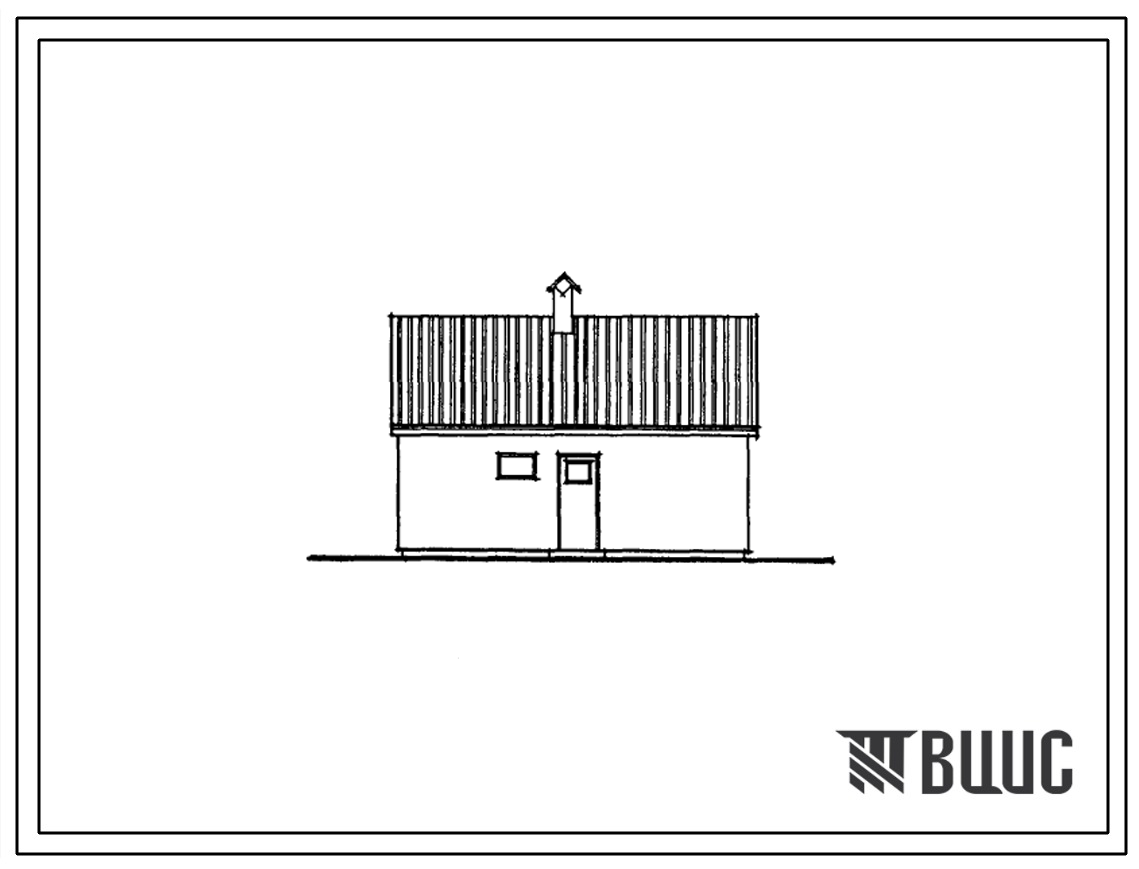 Типовой проект 198-235-15.86 Хозяйственная постройка для содержания скота и птицы. Для индивидуального строительства в сельской местности