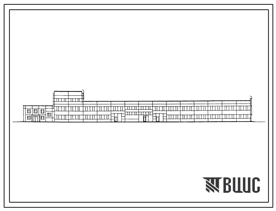 Типовой проект 416-7-262.87 Блок портовых ремонтно-механических мастерских II категории. Стены из легкобетонных панелей