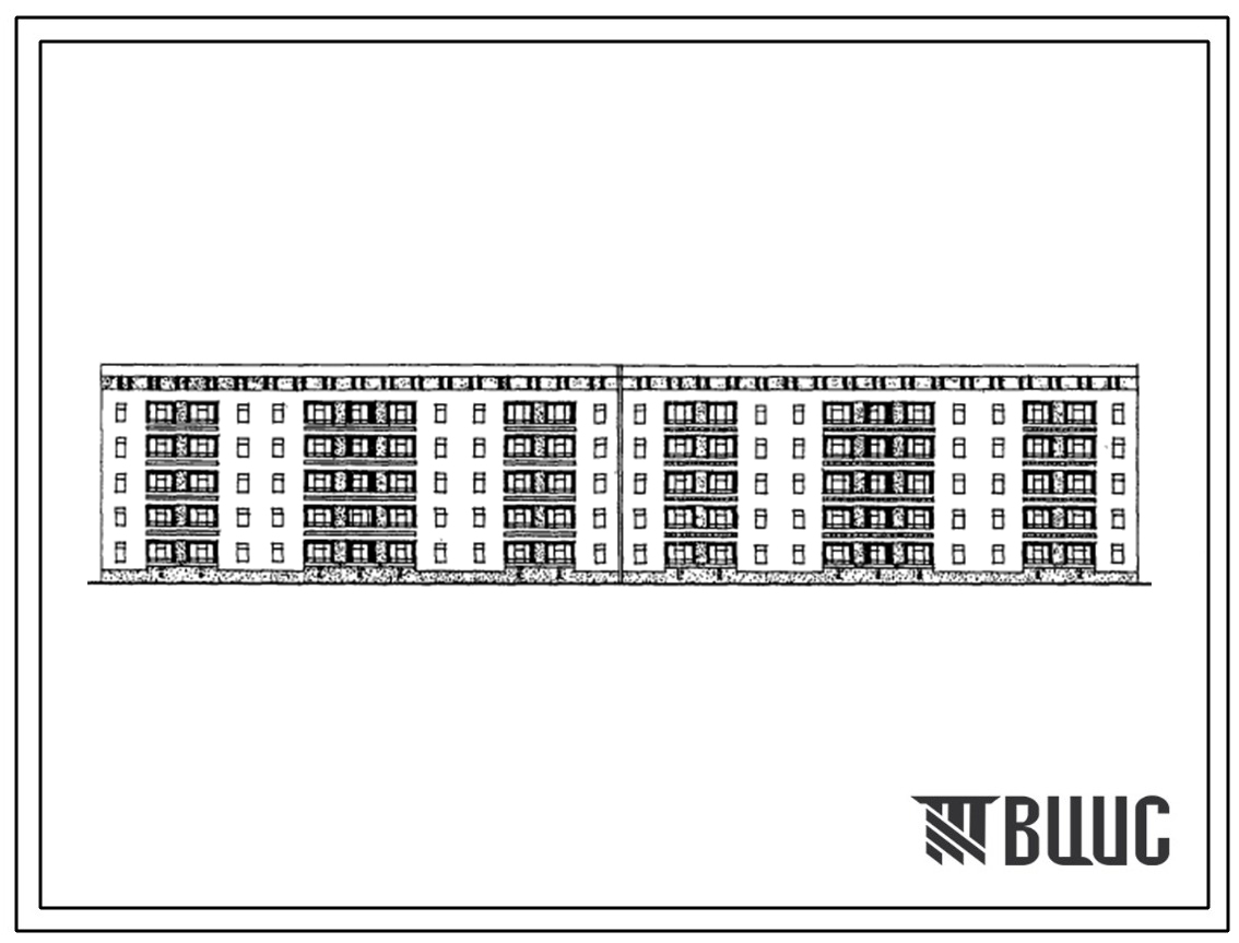 Типовой проект 115-63-38с.13.86 Дом 5-ти этажный 6-секционный 60-квартирный (для Азербайджанской ССР)
