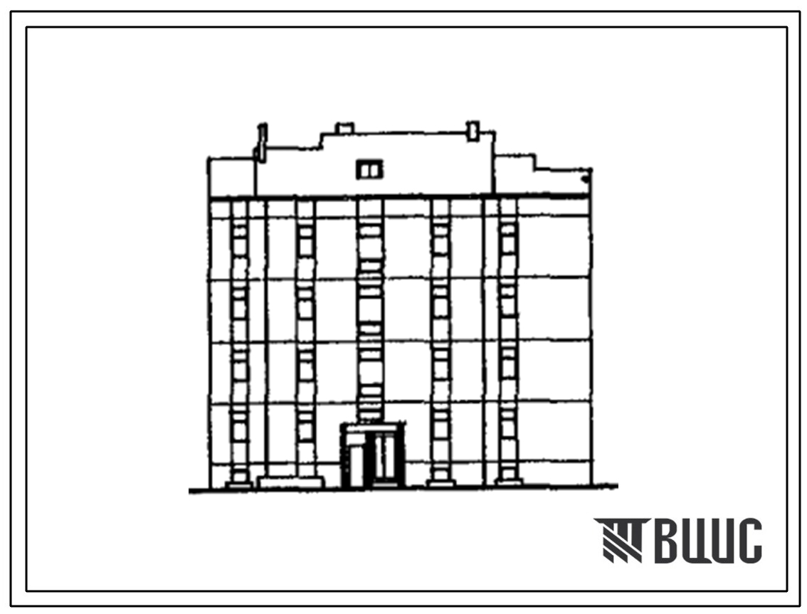 Типовой проект 180-012c.13.90 4-этажная 12-квартирная рядовая торцевая блок-секция с квартирами типа 2-2-3 (для Туркменской ССР)