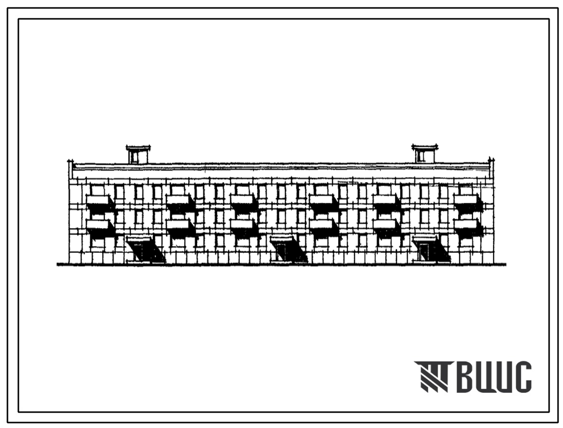 Типовой проект 1-306с-59 Трехэтажный трехсекционный жилой дом на 36 квартир (однокомнатных 1Б-6, двухкомнатных 2А-12, 2Б-6, трехкомнатных 3Б-12) со стенами из крупных легкобетонных блоков. Для строительства во 2А климатическом подрайоне Камчатской области