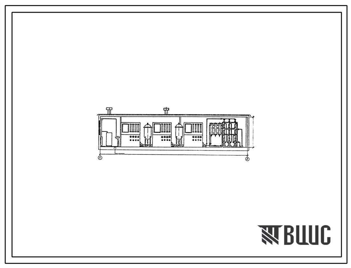 Типовой проект 901-8-016.88 Станция опреснения воды с электродиализными установками ЭОУ-НИИПМ-25 производительностью 50 м3/сут