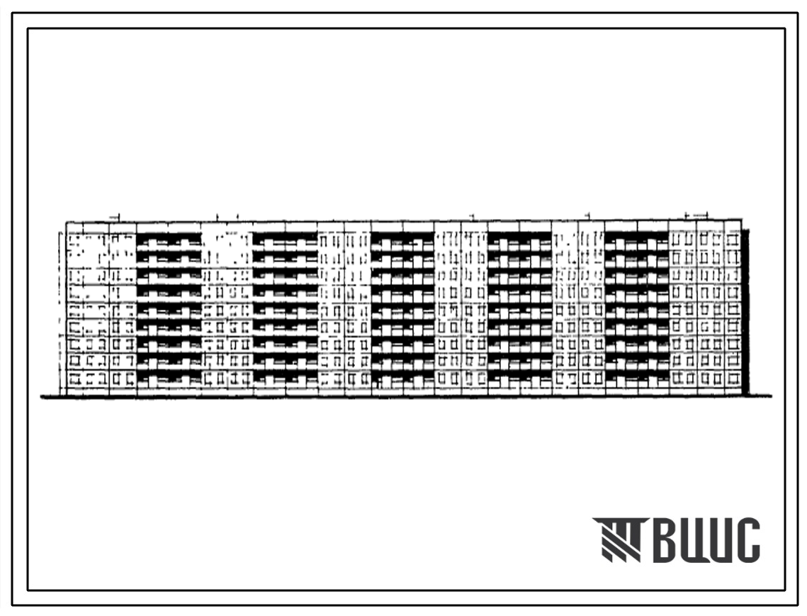Типовой проект 111-84-3 9-этажный 6-секционный дом на 215 квартир (однокомнатных 1Б-18, двухкомнатных 2А-5, двухкомнатных 2Б-107, трехкомнатных 3А-1, трехкомнатных 3Б-84) для строительства в 1В климатическом подрайоне, во 2 и 3 климатических районах.