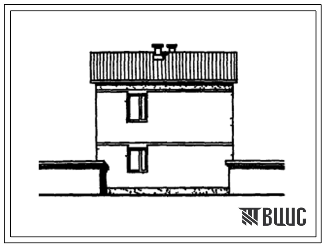 Типовой проект 144-217-15с/1 Двухэтажный одноквартирный жилой дом с квартирами типа 6Б.