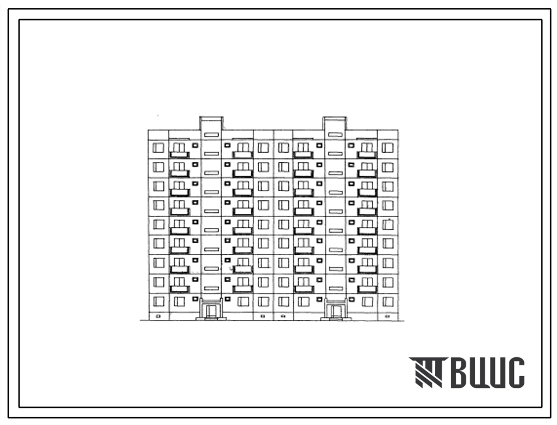 Типовой проект 127-04С Девятиэтажная крупнопанельная двойная блок-секция на 36 квартир (двухкомнатных 2Б-9, трехкомнатных 3Б-18, четырехкомнатных 4Б-9). Для строительства в 4 климатическом районе Грузинской ССР с сейсмичностью 7 баллов.