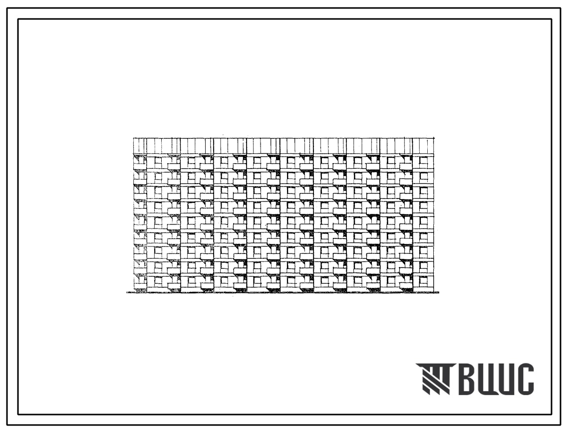 Типовой проект 81-013.84 Блок-секция 9-этажная 152 квартирная для малосемейных
