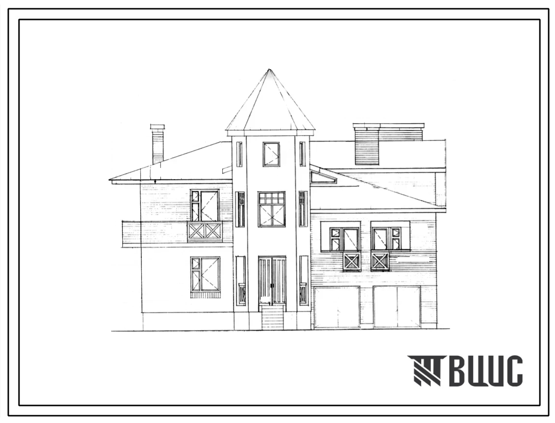 Типовой проект 144-000-919.13.92 6-комнатный одноквартирный жилой дом