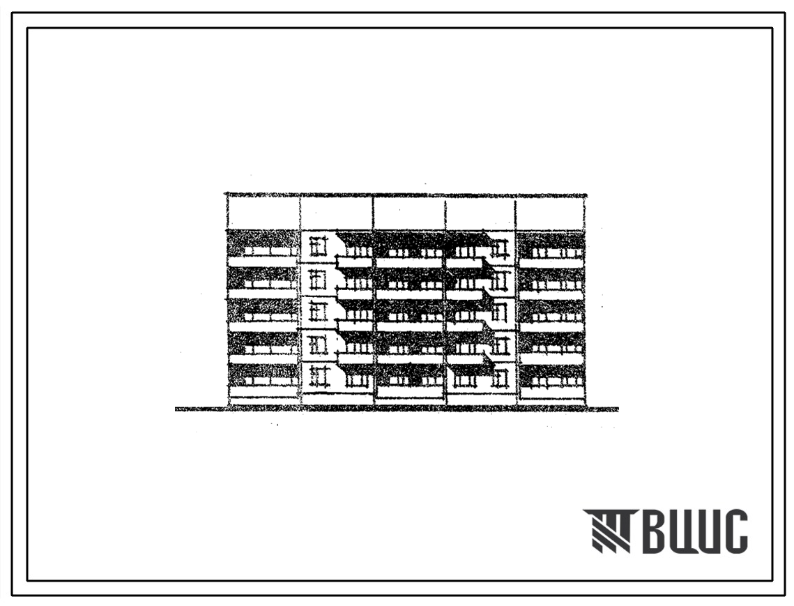 Типовой проект 135-087/1.2 Блок-секция 5-этажная 30-квартирная рядовая с торцевыми окончаниями 1Б-2Б-3А-1Б-2Б-3А. Для строительства в 1В климатическом подрайоне, 2 и 3 климатических районах.