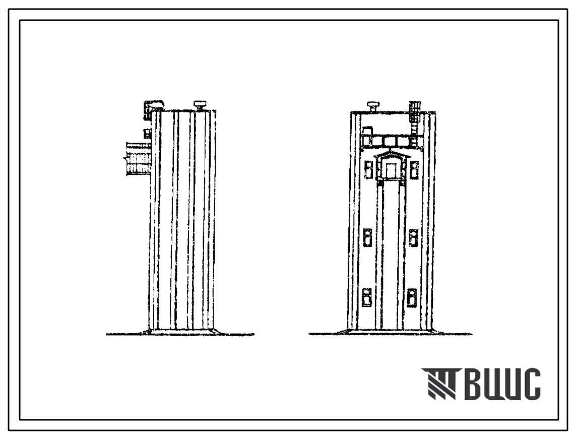 Типовой проект 902-5-28.86 Башня лифта метантенков объемом 2500 куб.м