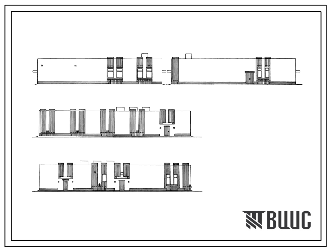 Типовой проект 602-0135.91 Одноэтажное здание АТС емкостью 10 тыс. номеров (стены кирпичные)