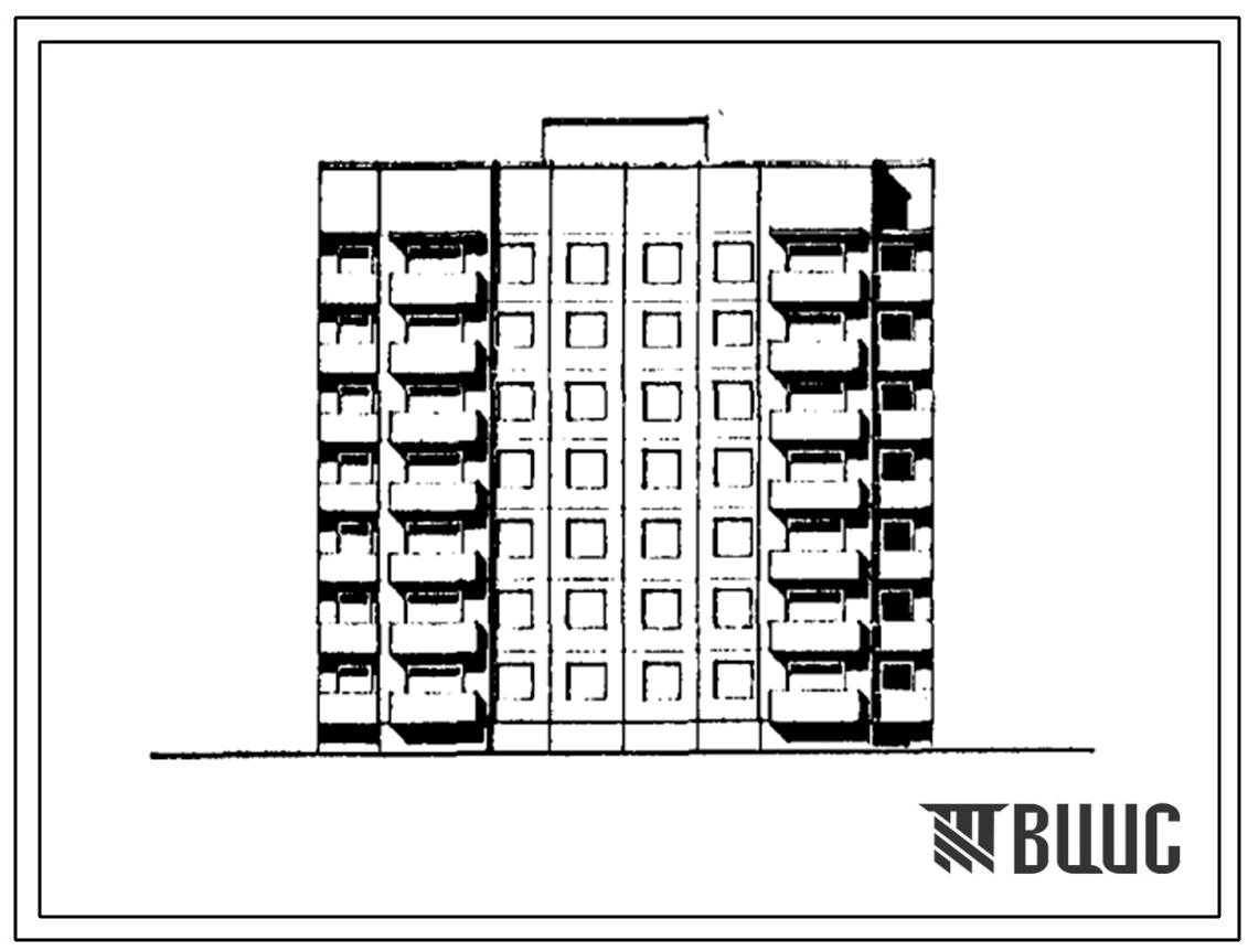 Типовой проект 90-0299.2.13.90 Блок-секция 7-этажная 28-квартирная рядовая 2-2-3-3 (для строительства в г. Омске и Омской области) Конструктивный вариант свайных фундаментов N=300 kH