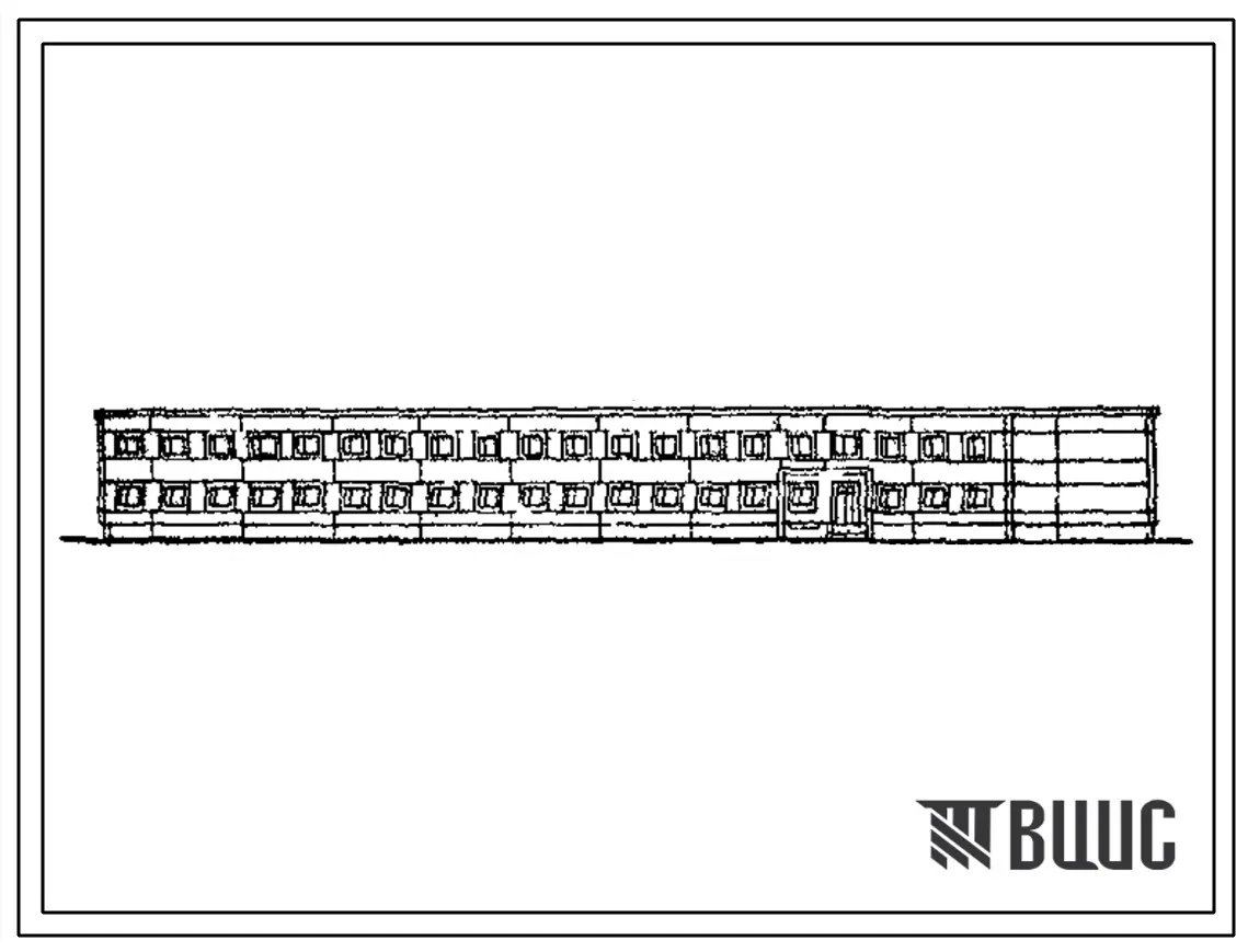 Типовой проект ВП 347-81.83.Т (12-48-КП) Комплексное основное здание на 100 человек в каркасно-панельных конструкциях серии ИИ-04