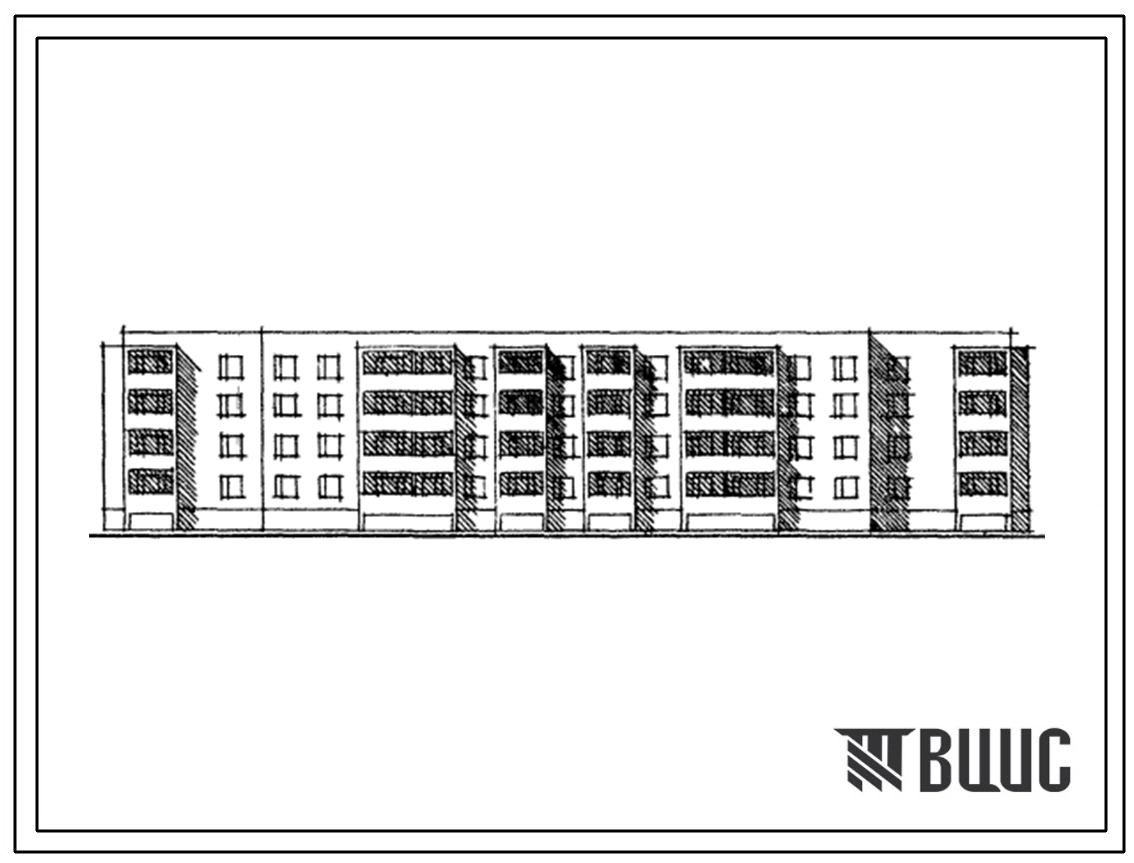 Типовой проект 114-85-38/1 4-этажный 3-секционный 44-квартирный жилой дом
