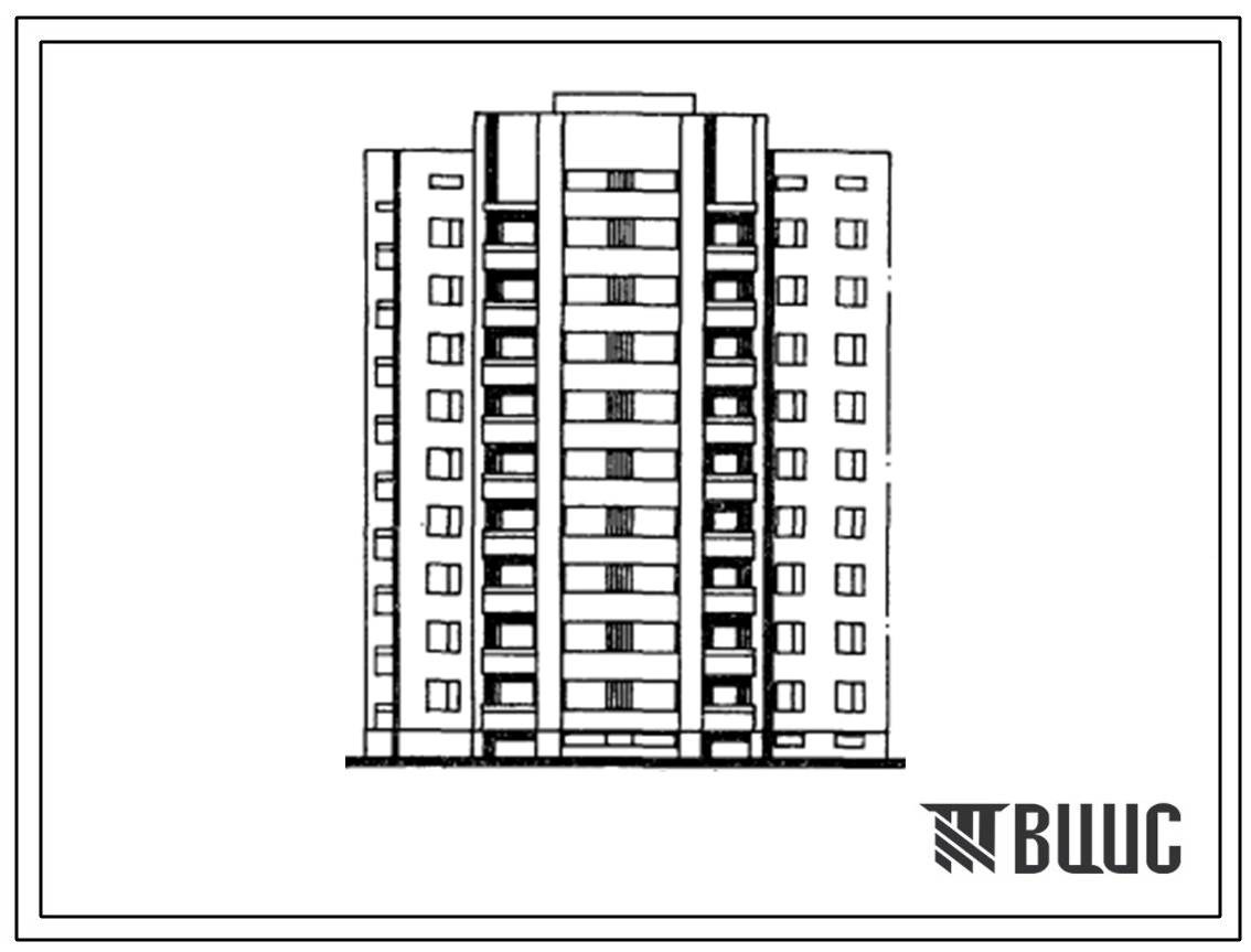 Типовой проект 156-05 Блок-секция угловая девятиэтажная 36-квартирная (зеркальное решение) 4А-3Б-1Б-4Б.