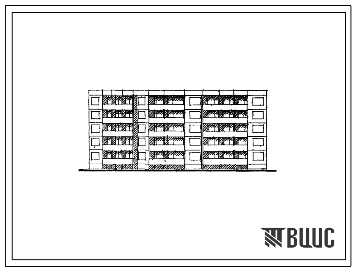 Типовой проект 121-032 Пятиэтажная блок-секция рядовая торцевая поворотная под углом 1350 (внешний угол) на 30 квартир (однокомнатных 1Б-10, двухкомнатных 2Б-10, четырехкомнатных 4Б-10). Для строительства в 1В климатическом подрайоне, 2 и 3 климатических 