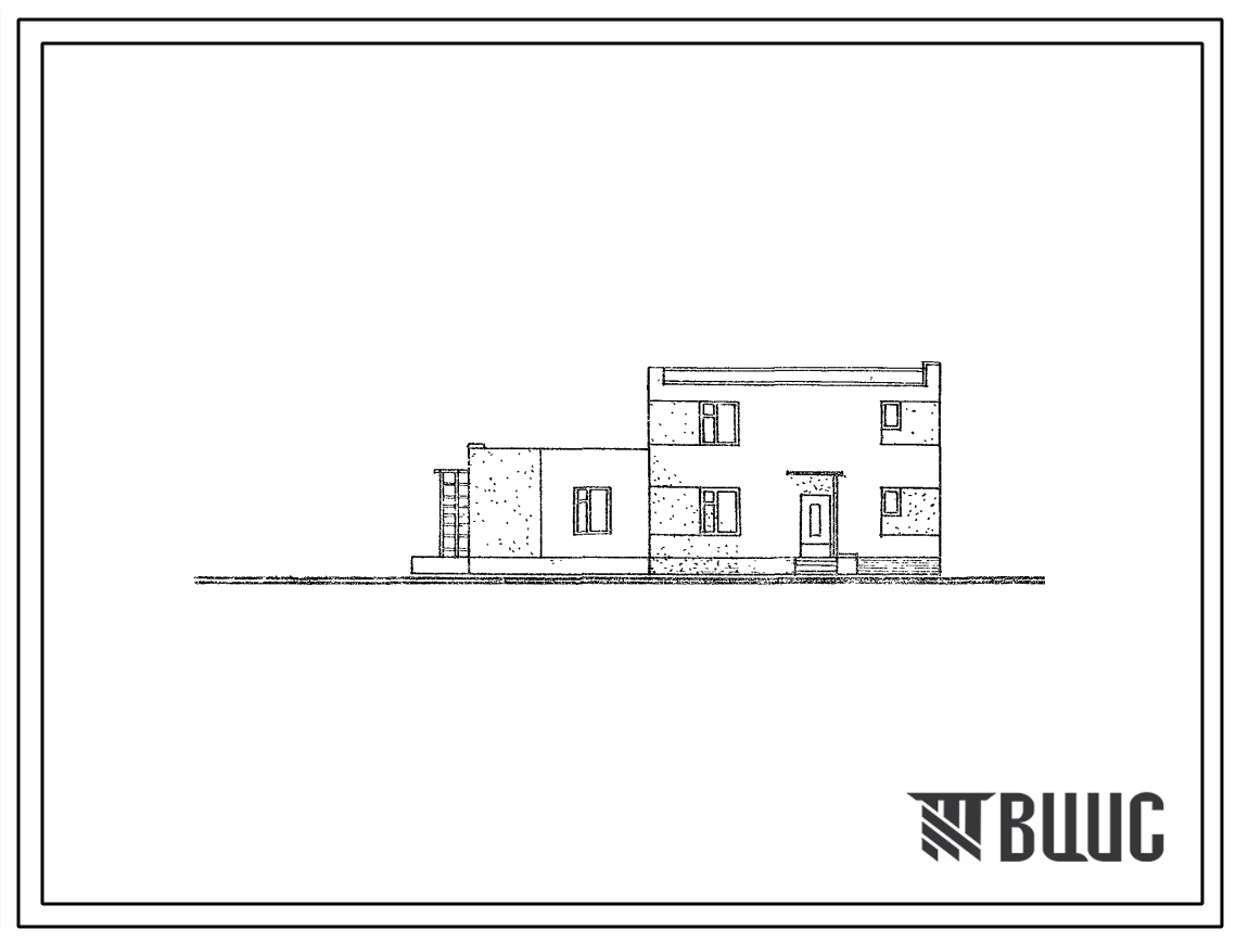 Типовой проект 144-40-26с.2 1-квартирный жилой дом с 6-комнатной квартирой типа 6Б (блокировка 4-2). Для строительства в 4А и 4Г климатических подрайонах сейсмичностью 7,8,9 баллов.