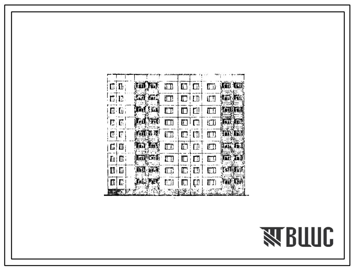 Типовой проект 97-0278с.86 Блок-секция 9-этажная 36-квартирная поворотная с внутренним углом 135 градусов левая 2Б-2Б-3Б-5Б