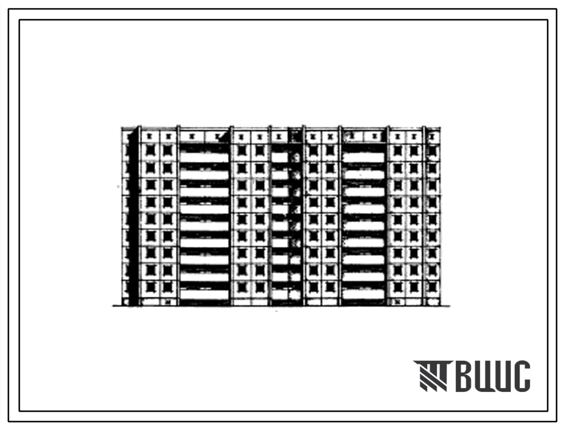 Типовой проект 97-034 Девятиэтажная сдвоенная поворотная блок-секция на 72 квартиры 1Б.2Б.3А.4Б-1Б.2Б.3А.4Б с внутренним углом 18?26".