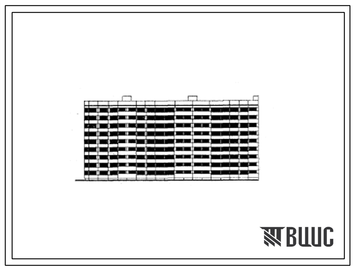 Типовой проект 1Лг-600А-2 Девятиэтажный пятисекционный крупнопанельный жилой дом на 179 квартир (однокомнатных  35, двухкомнатных  36, трехкомнатных  89, четырехкомнатных  1, пятикомнатных  18).