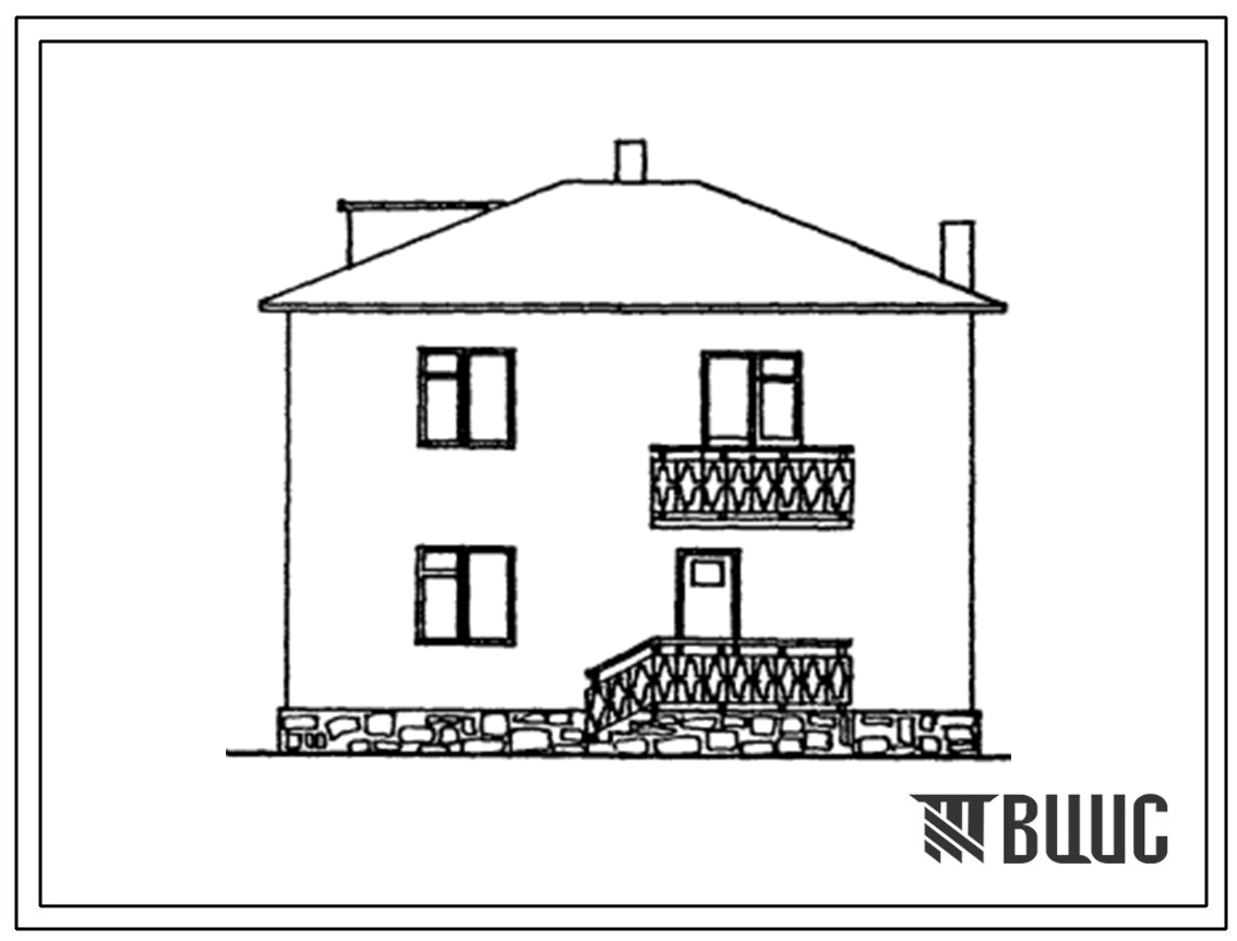 Типовой проект 145-42-161с.13.87 Двухэтажный одноквартирный 5-комнатный жилой дом (для Азербайджанской ССР)