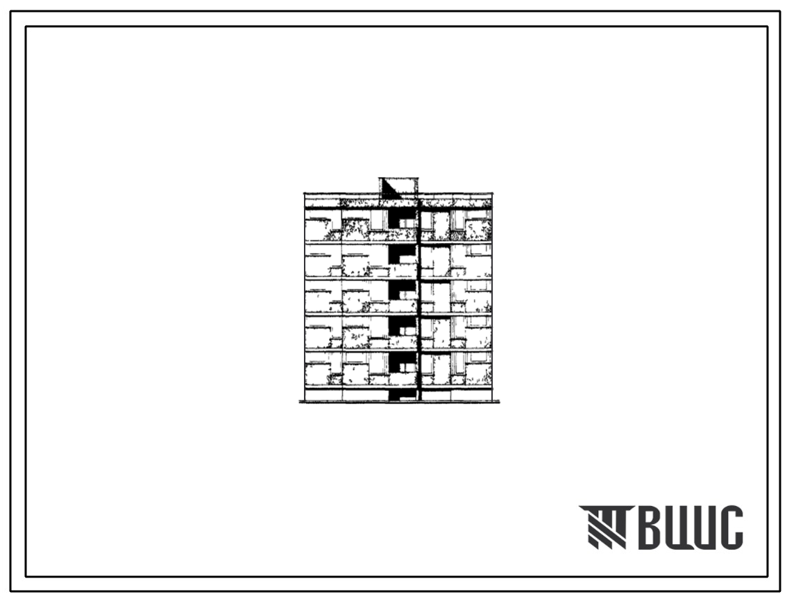 Типовой проект 126-065/1 Блок-секция пятиэтажная 10-квартирная рядовая с торцевыми окончаниями (трехкомнатных 3А — 5, четырехкомнатных 4А — 5).