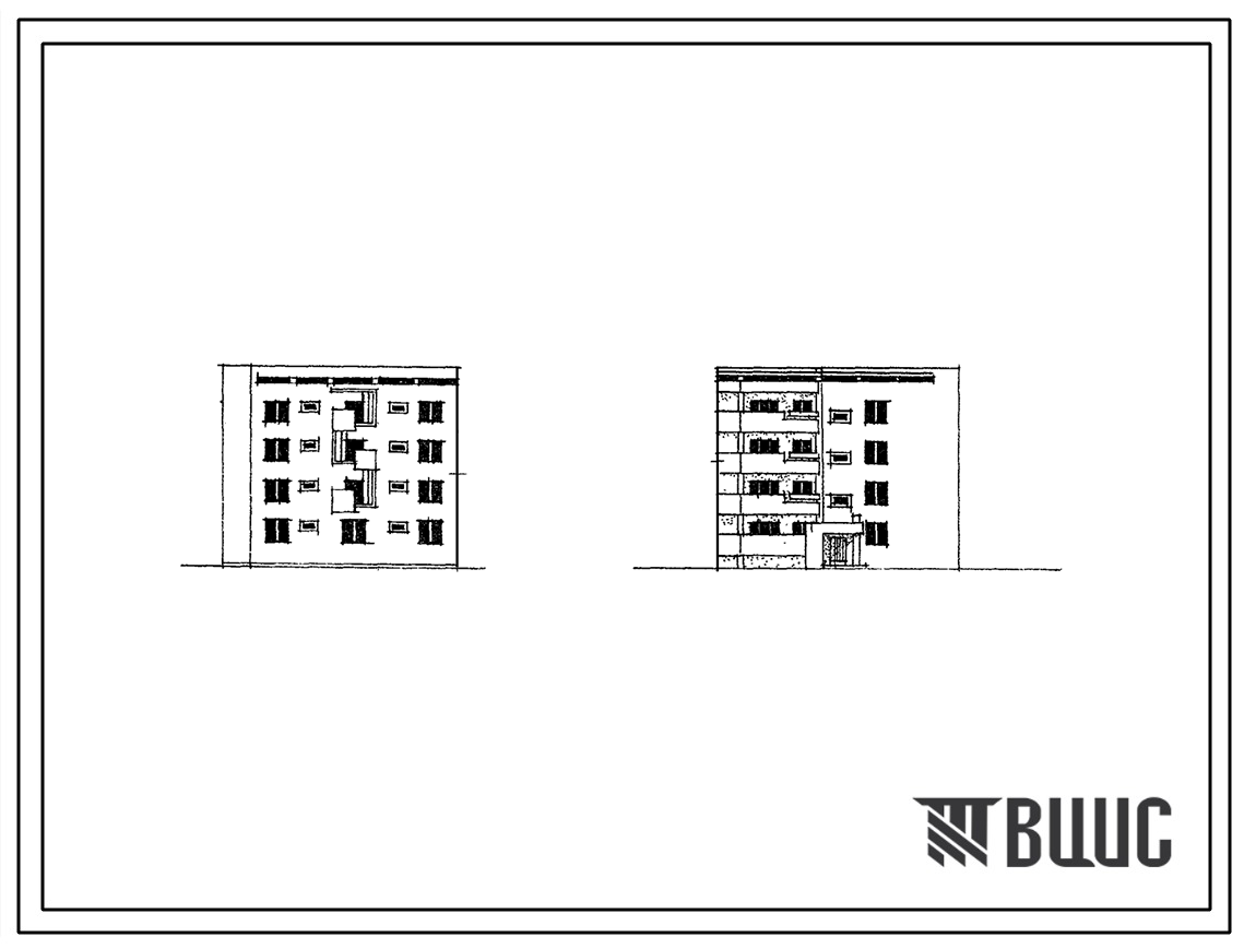 Типовой проект 77-021сп Четырехэтажная блок-секция торцевая левая на 8 квартир для строительства в районах с сейсмичностью 7 баллов и несейсмичных районах.
