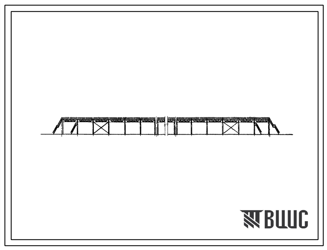 Типовой проект 709-73 Открытые склады контейнеров, тяжеловесов и длинномерных грузов с мостовыми кранами грузоподъемностью 5-10т грузооборотом 20-80 платформ.