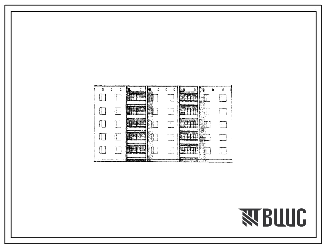 Типовой проект 86-04/1 Пятиэтажная блок-секция на 29 квартир для строительства в IВ климатическом подрайоне, II и III климатических районах.