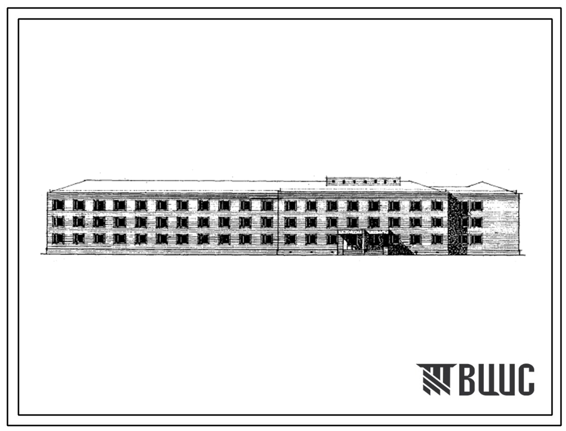 Фасады Типовой проект 255-1-54с Больничный корпус на 180 мест для расширения существующих больниц (терапевтическое отделение).