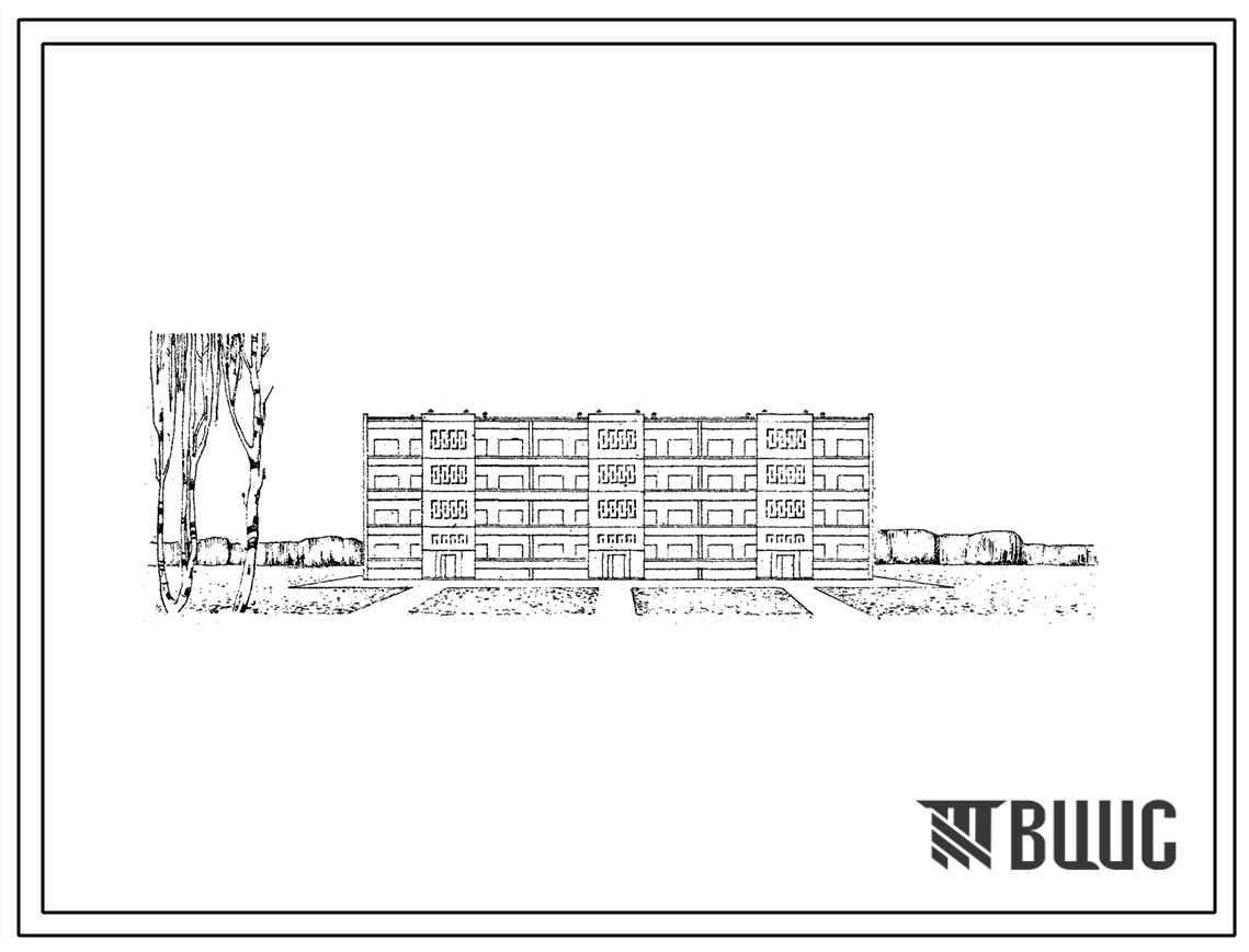 Типовой проект 77-06сп 4-этажная блок-секция (тройная) на 24 квартиры (двухкомнатных-12, трехкомнатных-12) для строительства в 4 строительно-климатической зоне, в районах с сейсмичностью 7 баллов, на грунтах 2 типа просадочности.