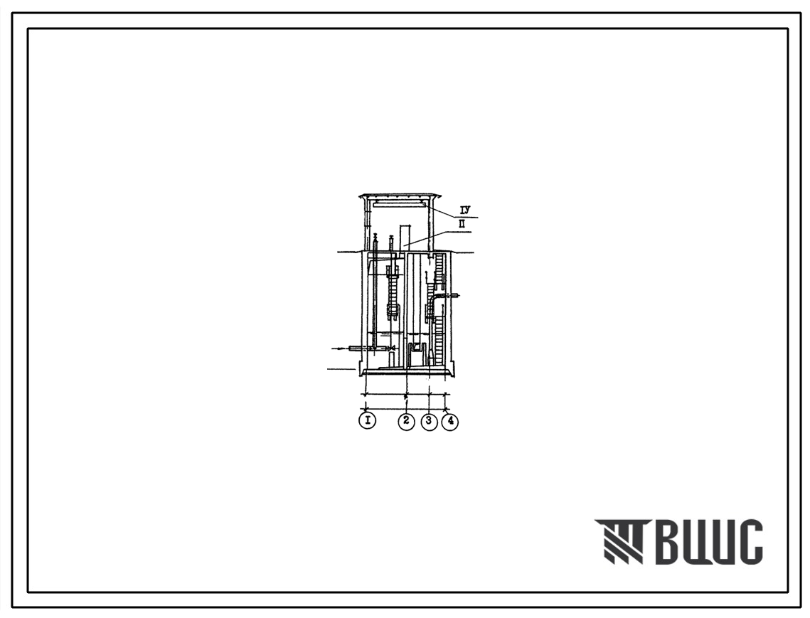 Типовой проект 901-1-7/80 Водоприемные береговые колодцы диаметром 7,5 м производительностью от 180 до 1000 л/с, для речных водозаборных сооружений раздельного типа для амплитуд колебания уровня воды до 6 м